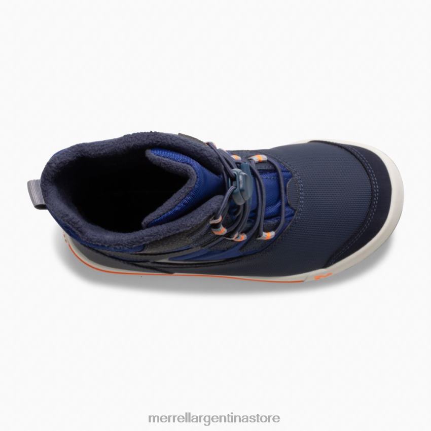 niños zapatos azul marino/cobalto/naranja NL2ZZ1482 Merrell bota snow bank 3.0 (mk265184k)