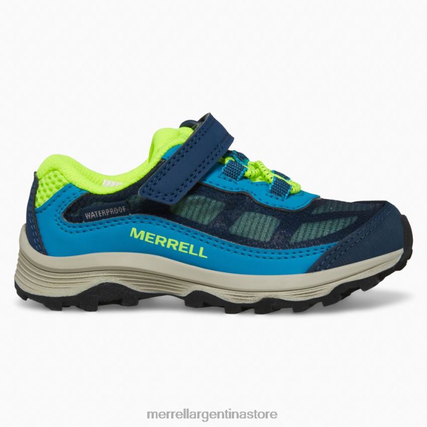 niños zapatos azul marino/hola a saber NL2ZZ1368 Merrell moab velocidad baja aire acondicionado jr. zapatilla impermeable (ml267122)