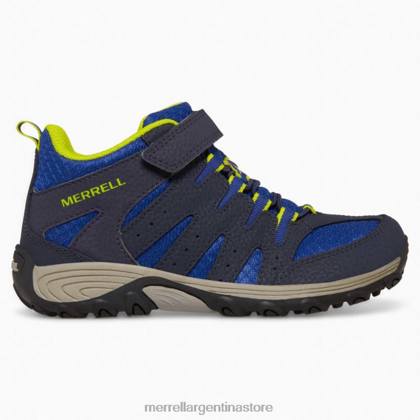 niños zapatos azul marino/lima NL2ZZ1453 Merrell bota outback mid 2 (mk265609)