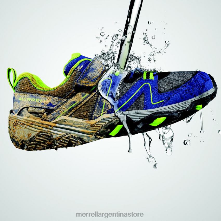 niños zapatos azul verde NL2ZZ1350 Merrell búsqueda de senderos (mk262619)
