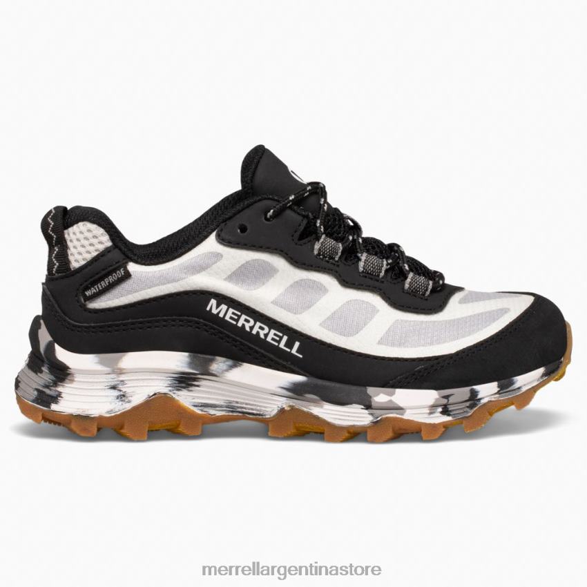 niños zapatos blanco negro NL2ZZ1373 Merrell moab velocidad baja resistente al agua (mk266260)