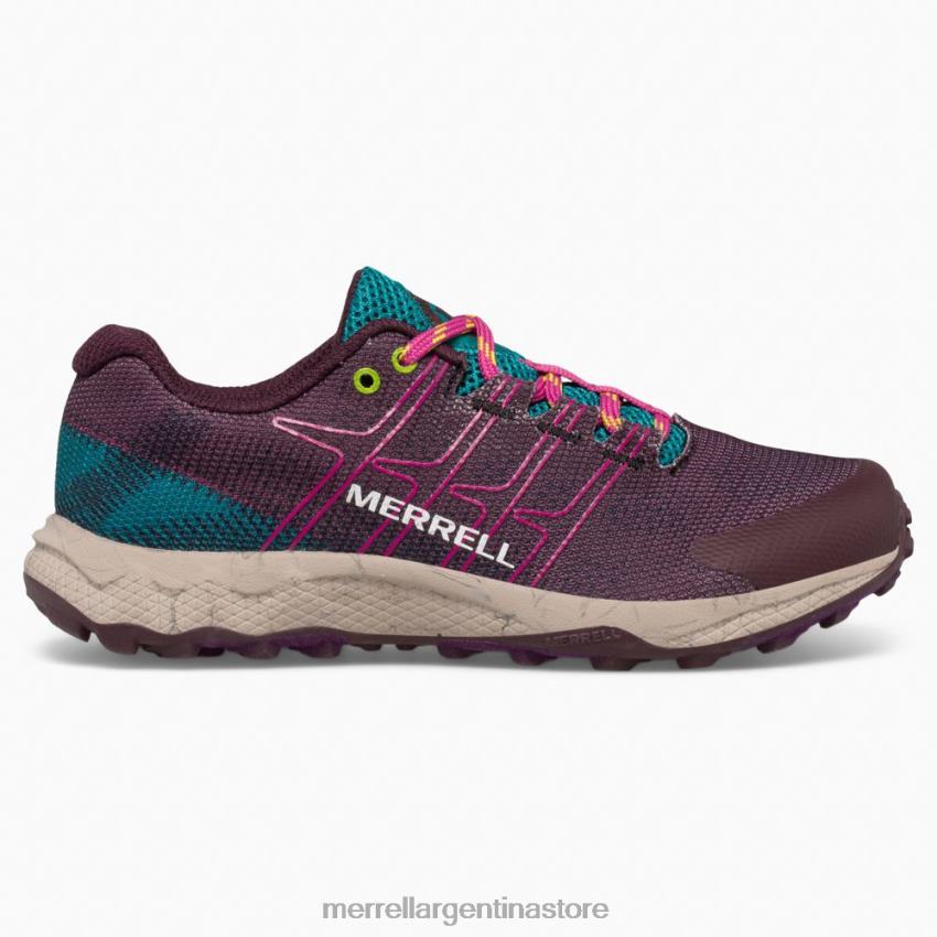 niños zapatos burdeos NL2ZZ1436 Merrell vuelo moab bajo (mk165734)