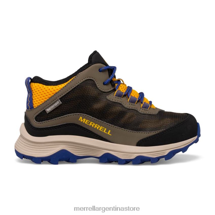 niños zapatos cobalto/oro NL2ZZ1381 Merrell moab speed mid impermeable (mk266263)