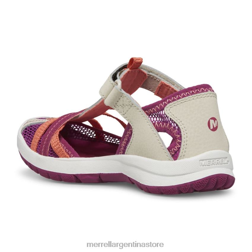 niños zapatos gris/coral NL2ZZ1414 Merrell sandalia libélula (mk166805k)