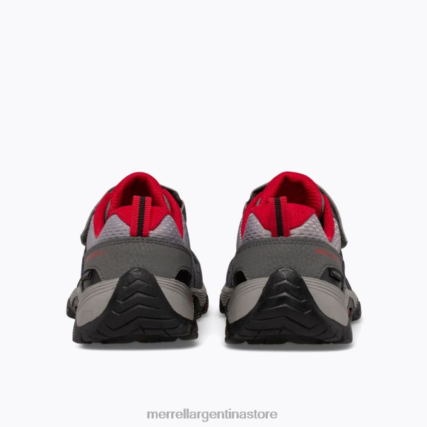 niños zapatos gris/rojo/negro NL2ZZ1351 Merrell búsqueda de senderos (mk263181)