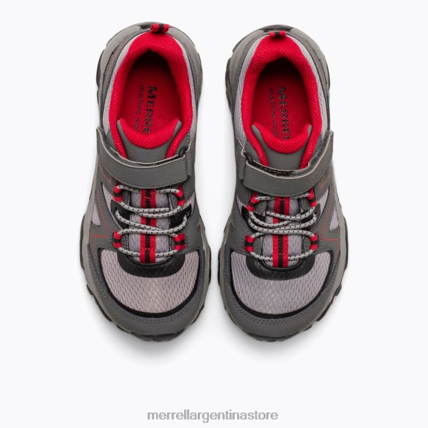 niños zapatos gris/rojo/negro NL2ZZ1351 Merrell búsqueda de senderos (mk263181)