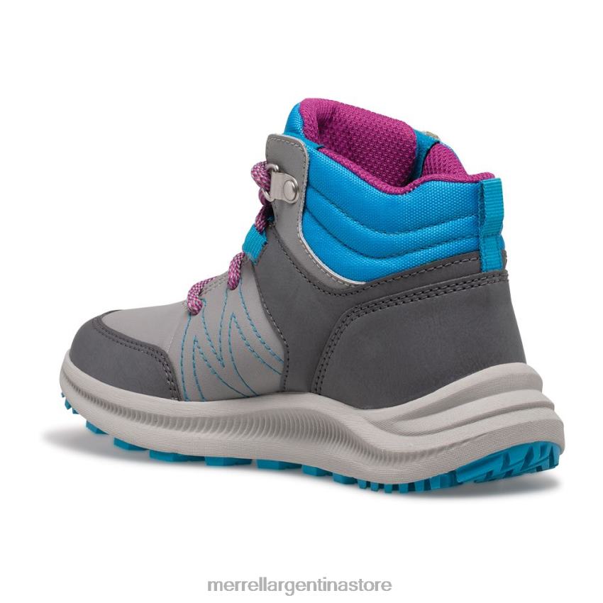 niños zapatos gris/turquesa NL2ZZ1510 Merrell bota impermeable greylock (mk165225)