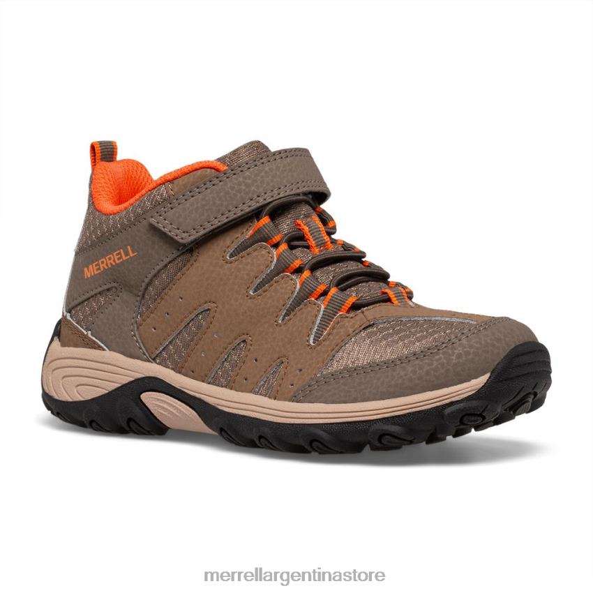 niños zapatos humo de pólvora/arcilla NL2ZZ1452 Merrell bota outback mid 2 (mk266230)
