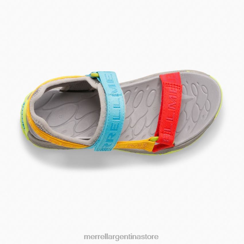 niños zapatos logotipo gris/multi NL2ZZ1400 Merrell sandalia con tribanda kahuna (mk265674k)