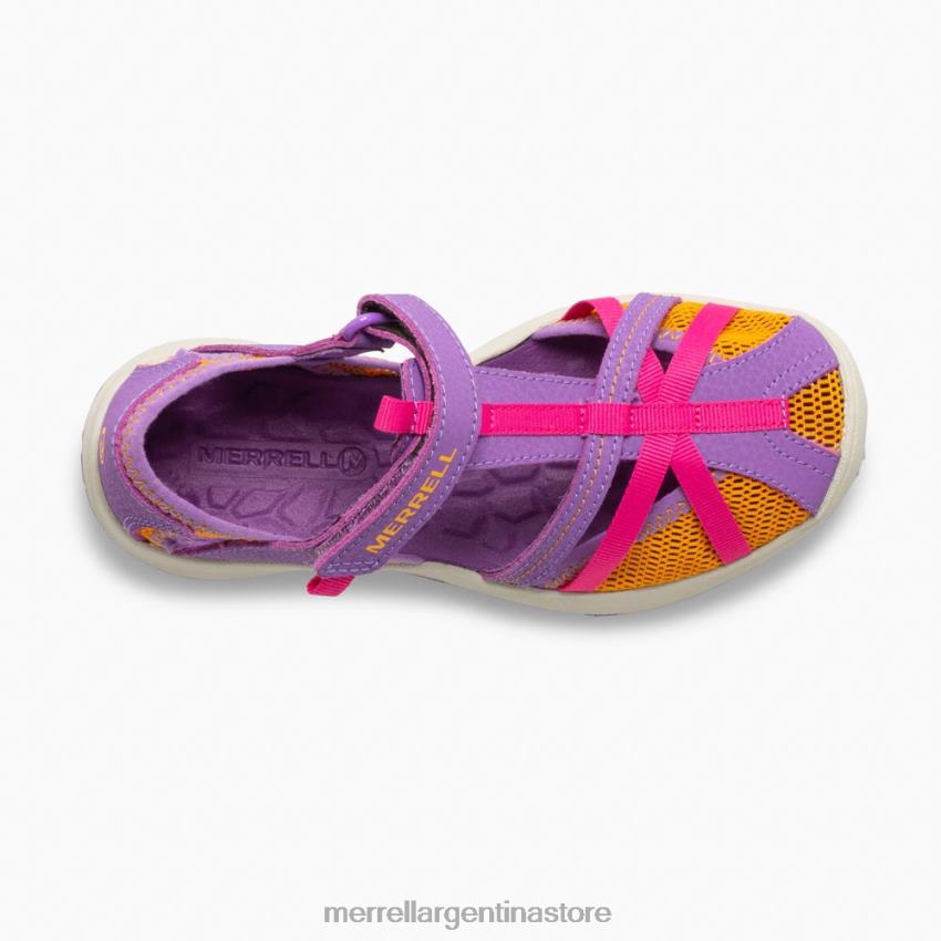 niños zapatos morado/naranja NL2ZZ1415 Merrell sandalia libélula (mk165698k)