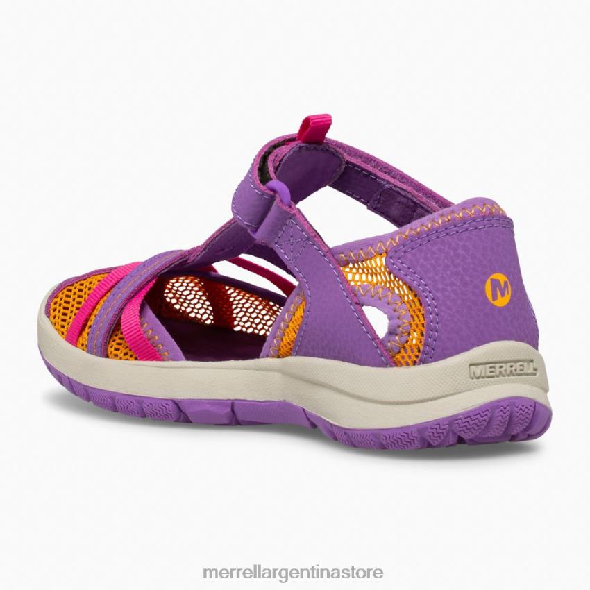 niños zapatos morado/naranja NL2ZZ1415 Merrell sandalia libélula (mk165698k)