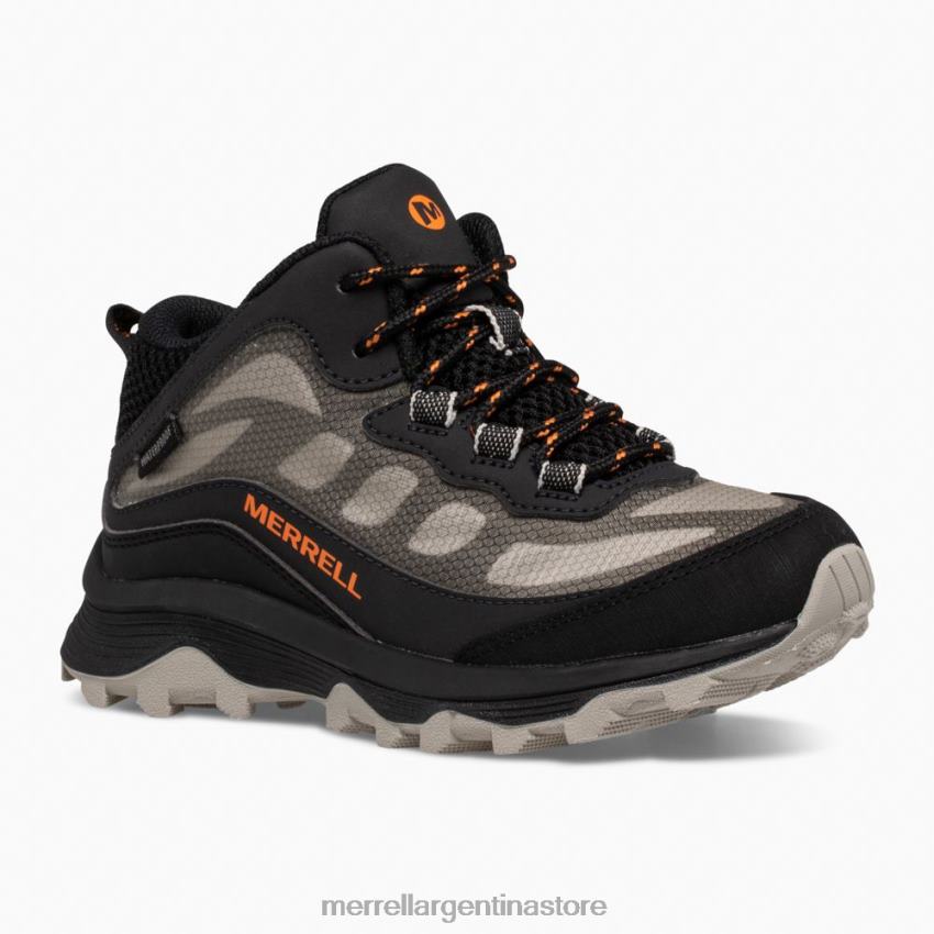 niños zapatos negro NL2ZZ1378 Merrell moab speed mid resistente al agua (mk265424)