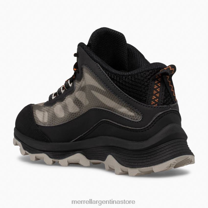 niños zapatos negro NL2ZZ1378 Merrell moab speed mid resistente al agua (mk265424)
