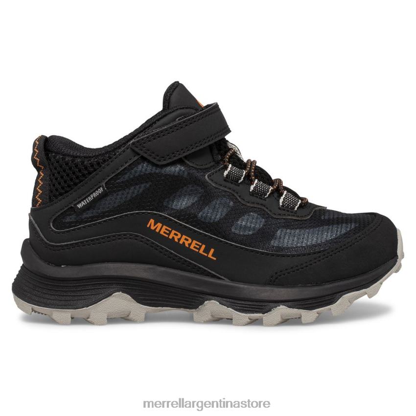 niños zapatos negro NL2ZZ1385 Merrell moab speed mid a/c resistente al agua (mk265951)