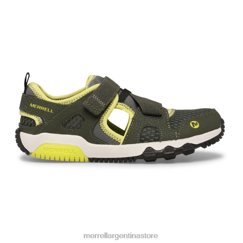 niños zapatos oliva/lima NL2ZZ1501 Merrell sandalia hydro free roam monarca (mk265670k)