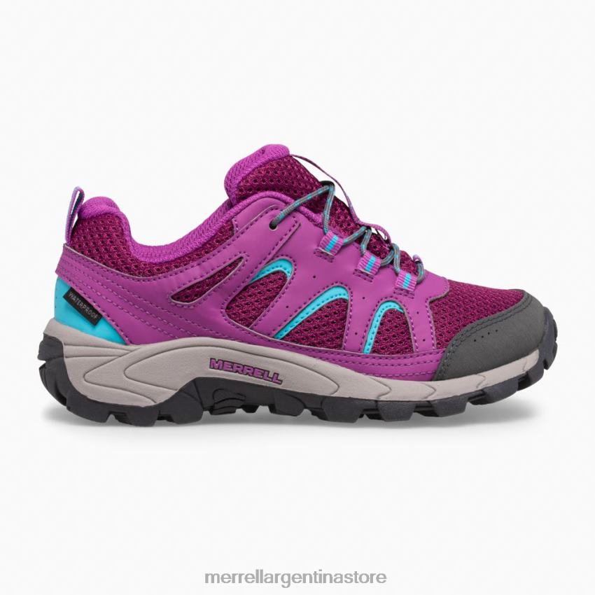 niños zapatos paloma/baya NL2ZZ1451 Merrell zapatillas impermeables con cordones bajos oakcreek (mk164772)