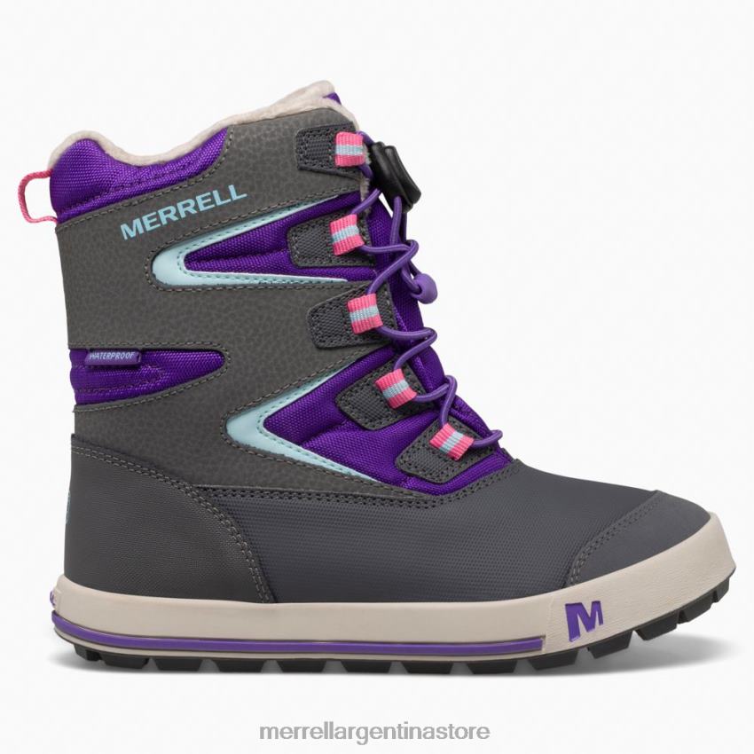 niños zapatos ultravioleta/gris NL2ZZ1484 Merrell bota snow bank 3.0 (mk166223k)