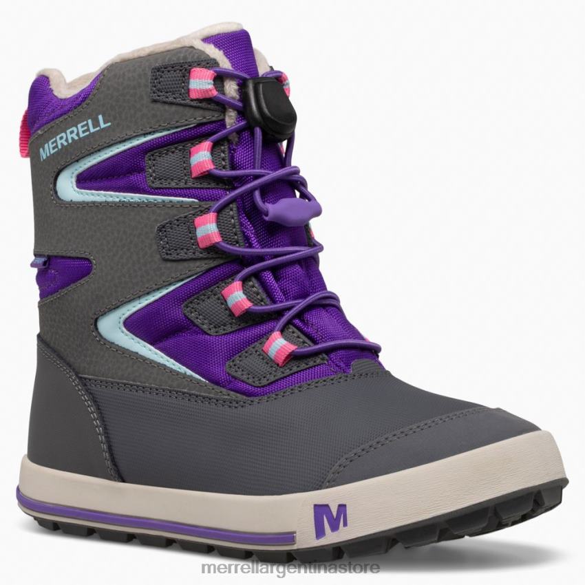 niños zapatos ultravioleta/gris NL2ZZ1484 Merrell bota snow bank 3.0 (mk166223k)