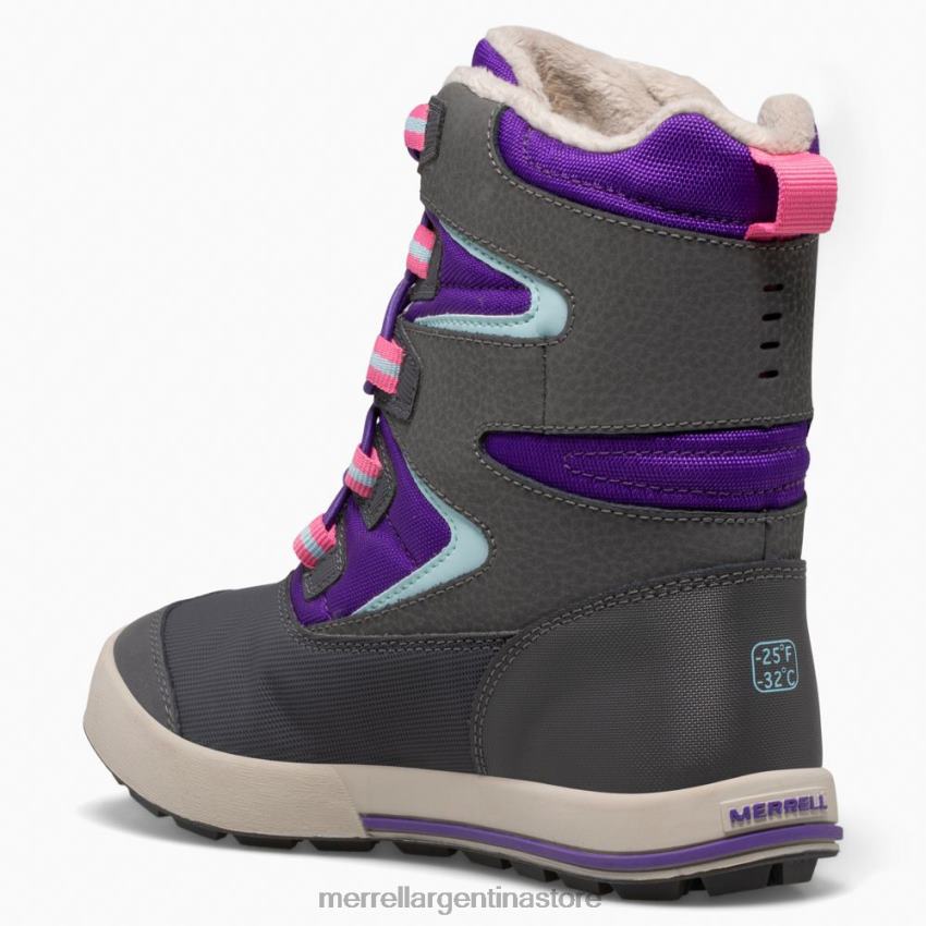 niños zapatos ultravioleta/gris NL2ZZ1484 Merrell bota snow bank 3.0 (mk166223k)