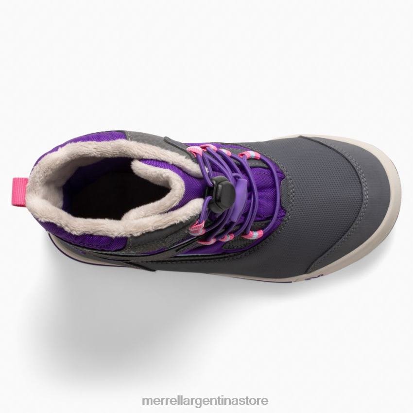 niños zapatos ultravioleta/gris NL2ZZ1484 Merrell bota snow bank 3.0 (mk166223k)