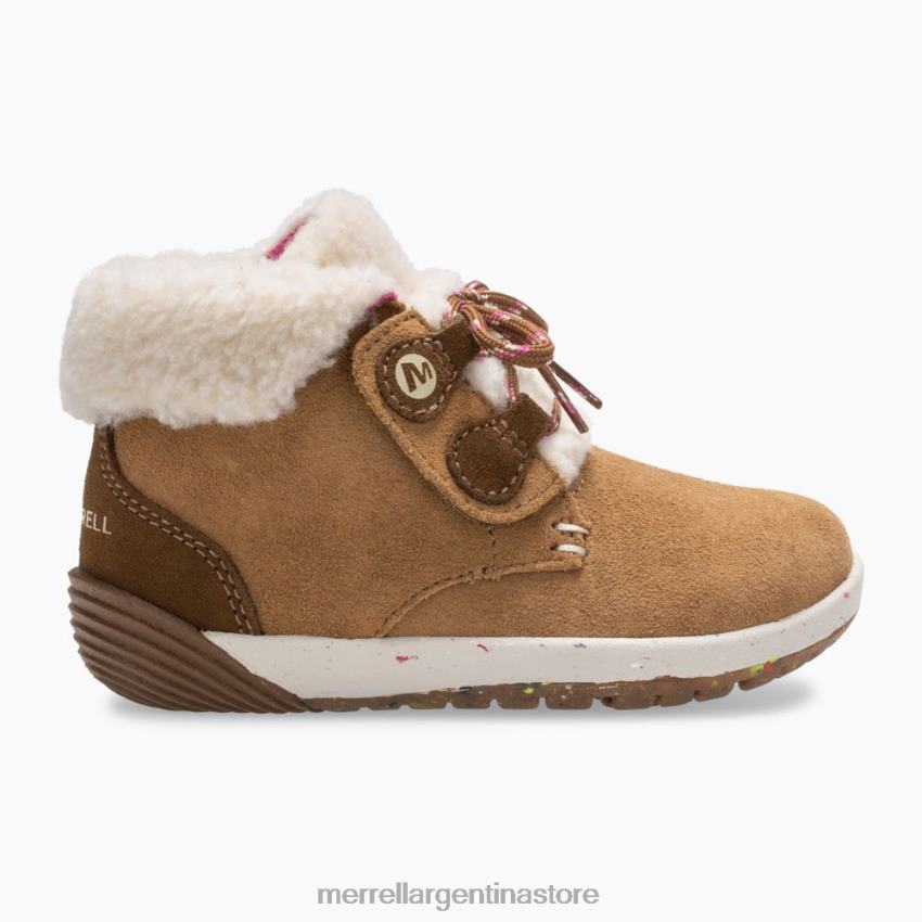 niños zapatos ante castaño NL2ZZ1468 Merrell pasos desnudos cacao jr. arranque (ml163228)