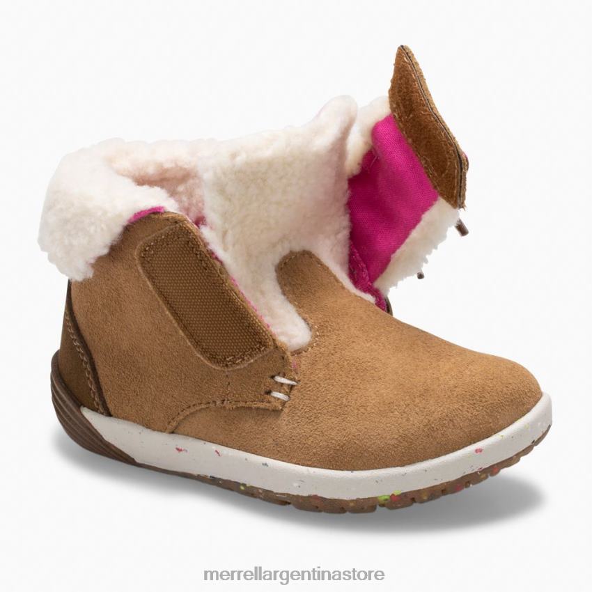 niños zapatos ante castaño NL2ZZ1468 Merrell pasos desnudos cacao jr. arranque (ml163228)