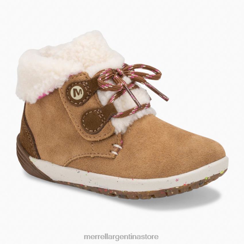 niños zapatos ante castaño NL2ZZ1468 Merrell pasos desnudos cacao jr. arranque (ml163228)