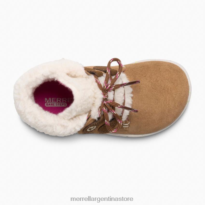 niños zapatos ante castaño NL2ZZ1468 Merrell pasos desnudos cacao jr. arranque (ml163228)