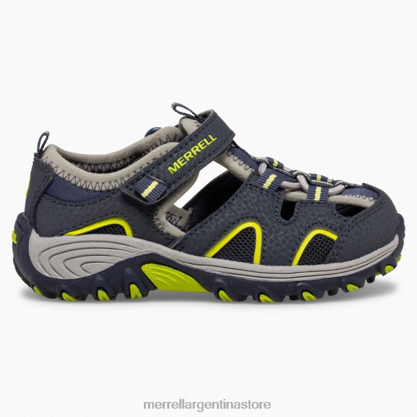niños zapatos azul marino/lima NL2ZZ1406 Merrell sandalia hydro h2o excursionista jr (ml265932)