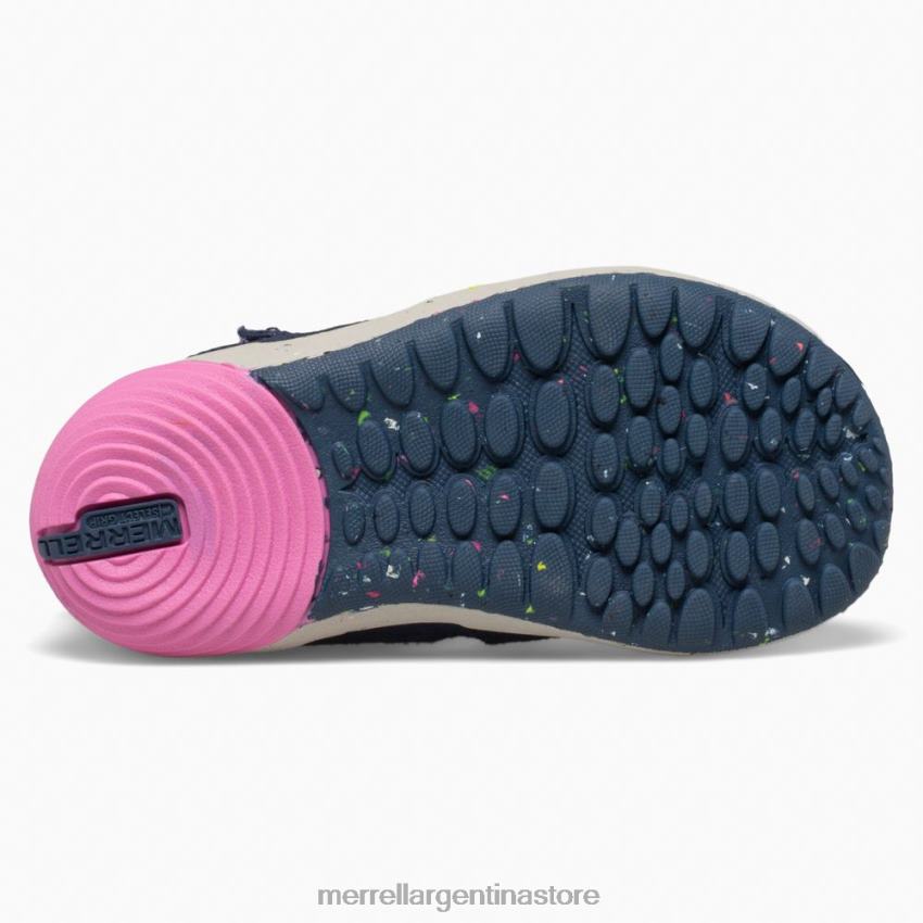 niños zapatos azul marino/rosa NL2ZZ1458 Merrell bare steps ridge jr excursionista (ml166271)