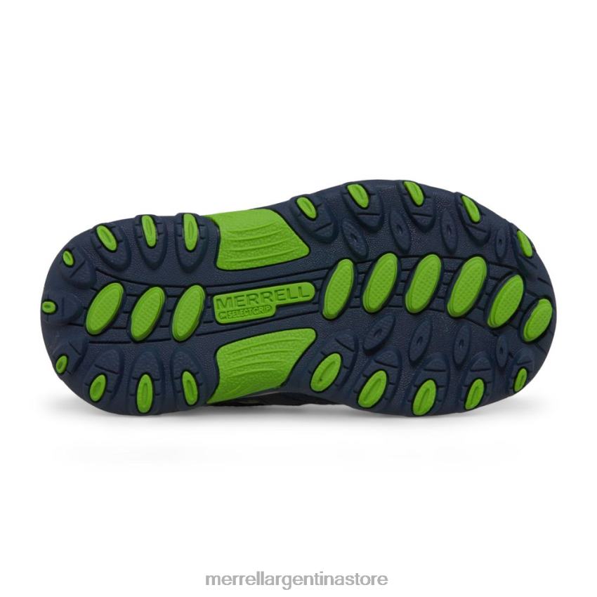 niños zapatos azul marino/verde NL2ZZ1344 Merrell cazador de senderos jr. zapato (ml260888)
