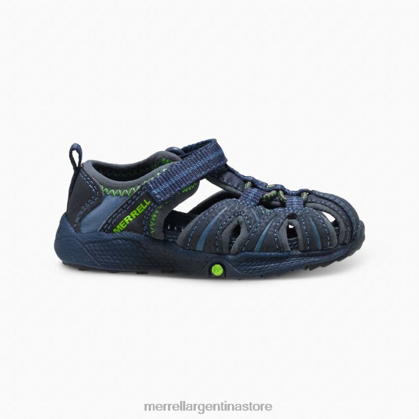 niños zapatos azul marino / verde NL2ZZ1407 Merrell hidro jr. sandalia (mt53375)