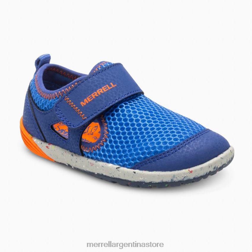 niños zapatos azul/naranja NL2ZZ1396 Merrell zapatillas bare steps h2o (ml260875)