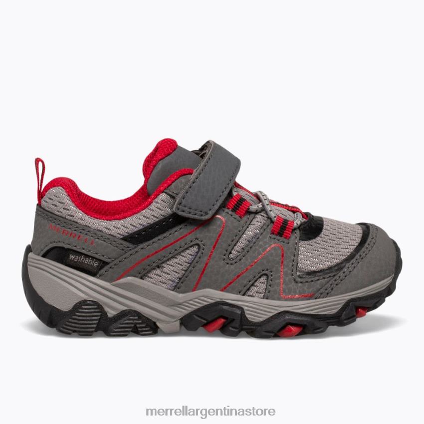 niños zapatos gris/rojo/negro NL2ZZ1348 Merrell búsqueda del rastro jr. (ml263182)