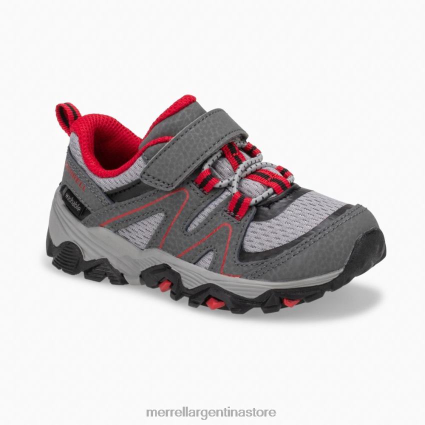 niños zapatos gris/rojo/negro NL2ZZ1348 Merrell búsqueda del rastro jr. (ml263182)