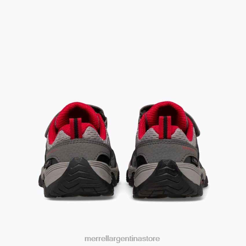 niños zapatos gris/rojo/negro NL2ZZ1348 Merrell búsqueda del rastro jr. (ml263182)