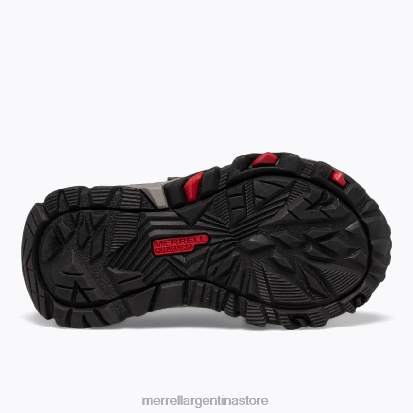 niños zapatos gris/rojo/negro NL2ZZ1348 Merrell búsqueda del rastro jr. (ml263182)