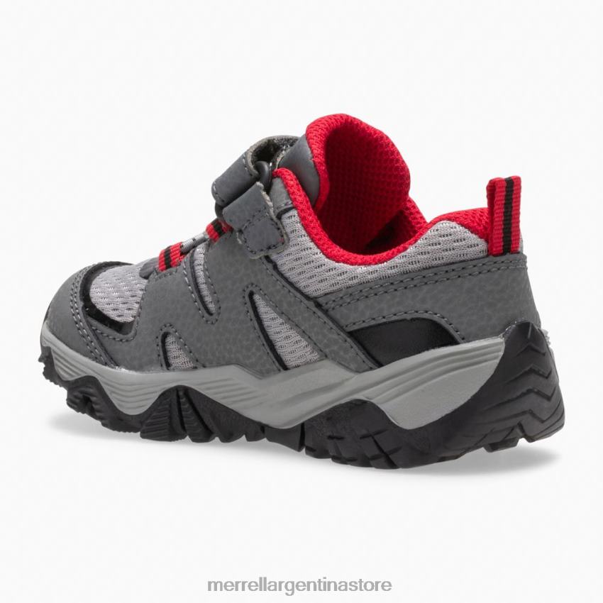 niños zapatos gris/rojo/negro NL2ZZ1348 Merrell búsqueda del rastro jr. (ml263182)