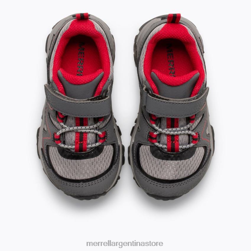 niños zapatos gris/rojo/negro NL2ZZ1348 Merrell búsqueda del rastro jr. (ml263182)