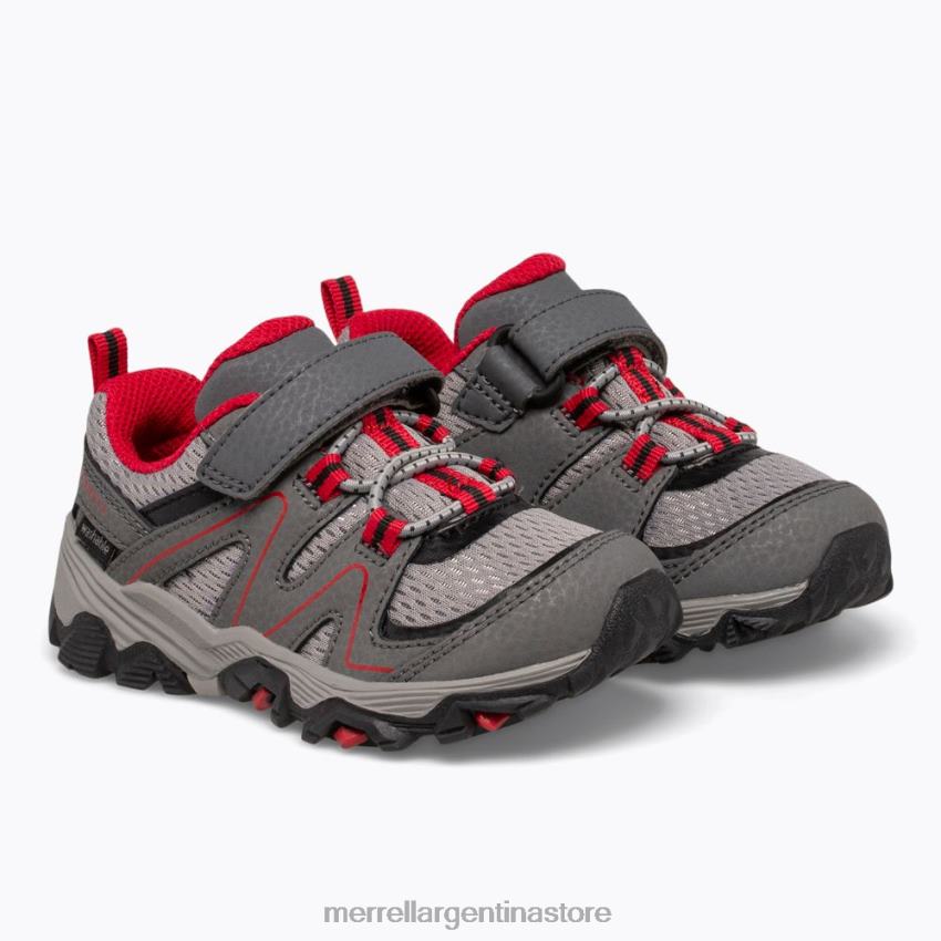 niños zapatos gris/rojo/negro NL2ZZ1348 Merrell búsqueda del rastro jr. (ml263182)