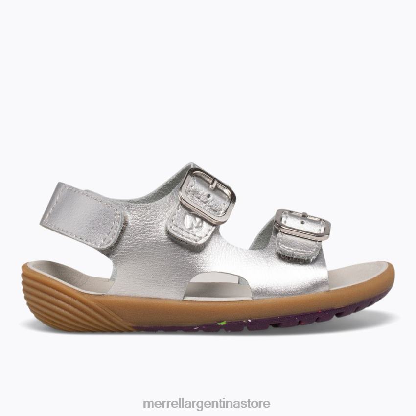 niños zapatos plata NL2ZZ1402 Merrell sandalia pasos desnudos (ml161231)