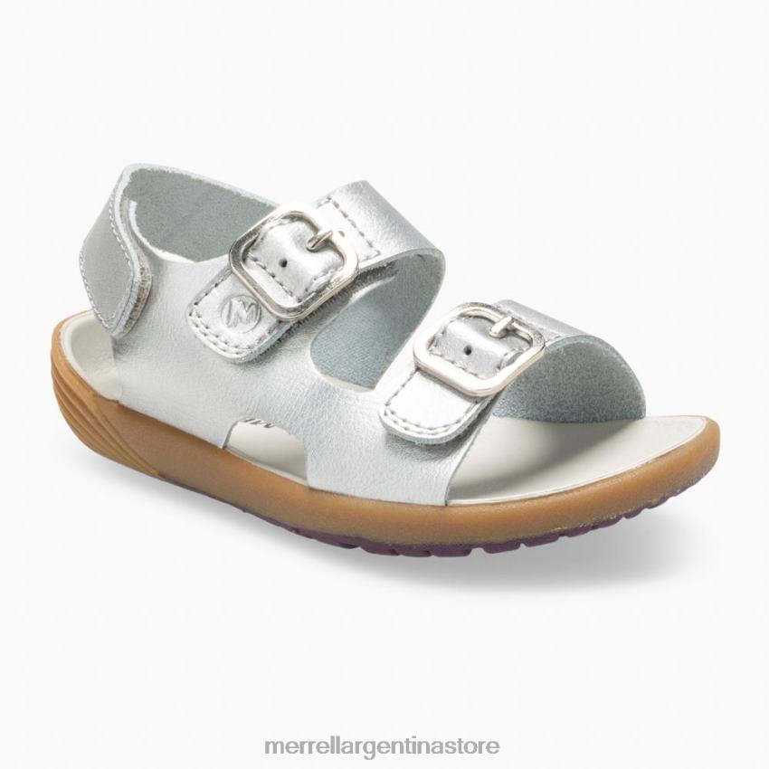 niños zapatos plata NL2ZZ1402 Merrell sandalia pasos desnudos (ml161231)