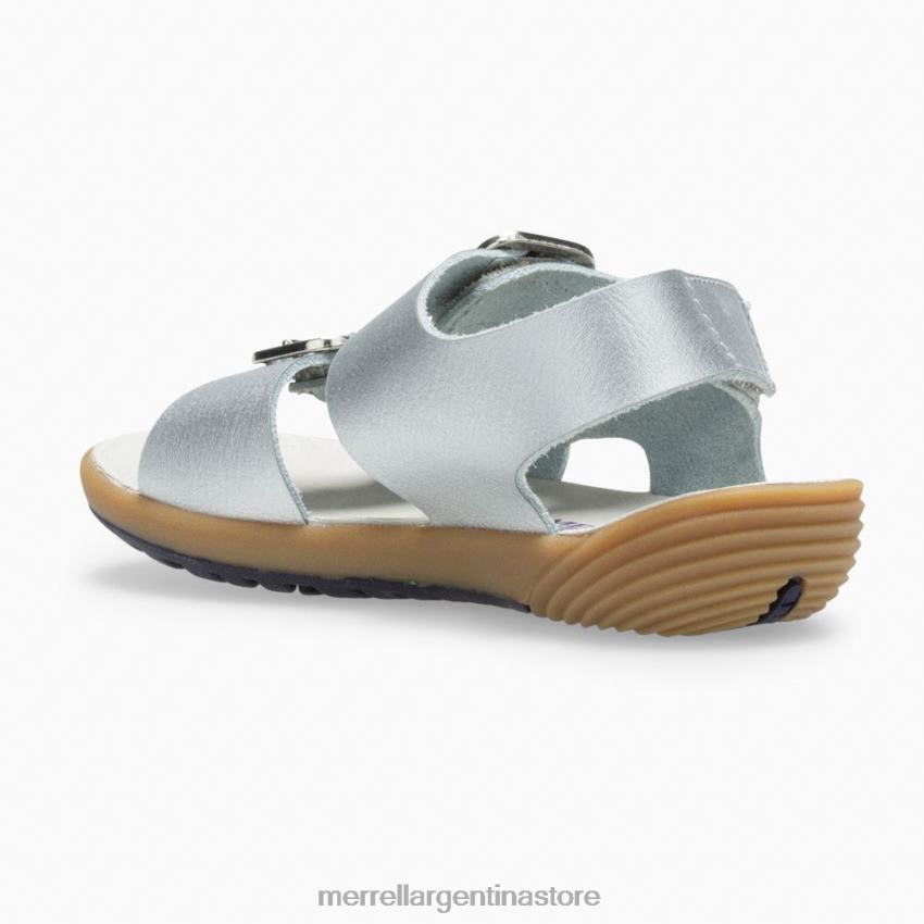 niños zapatos plata NL2ZZ1402 Merrell sandalia pasos desnudos (ml161231)