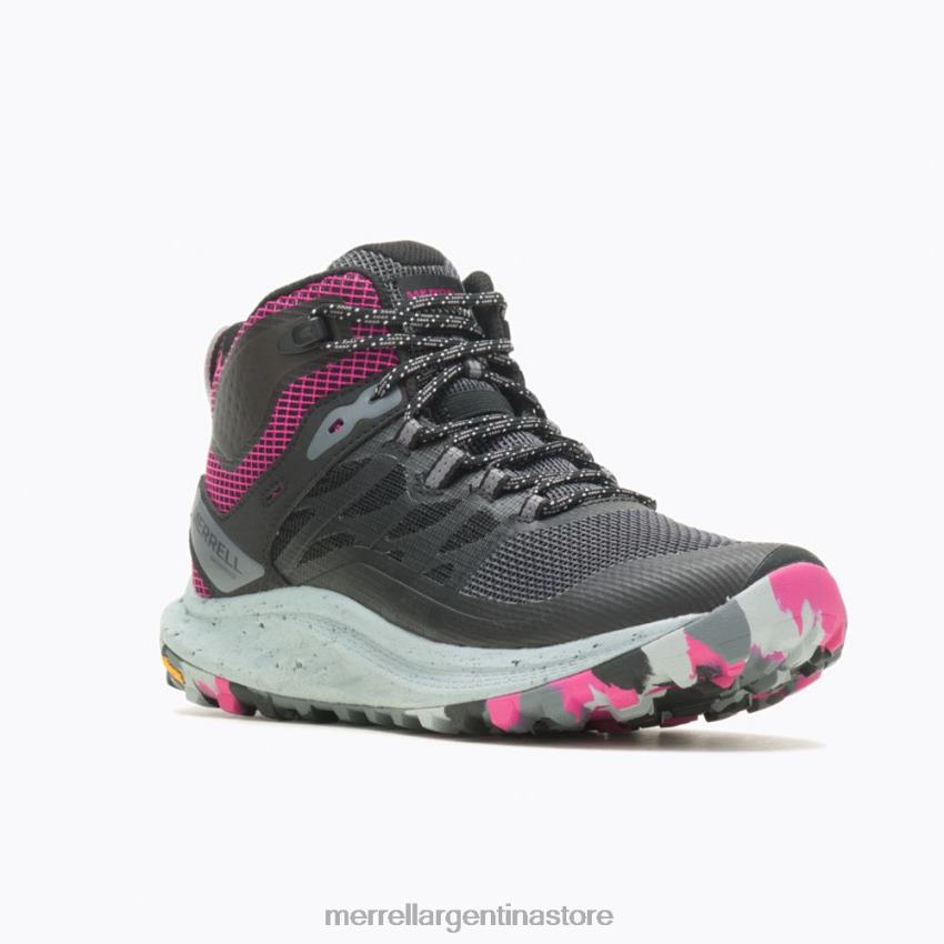 unisexo zapatos negro/fucsia NL2ZZ1084 Merrell antora 3 mid impermeable (j067582)