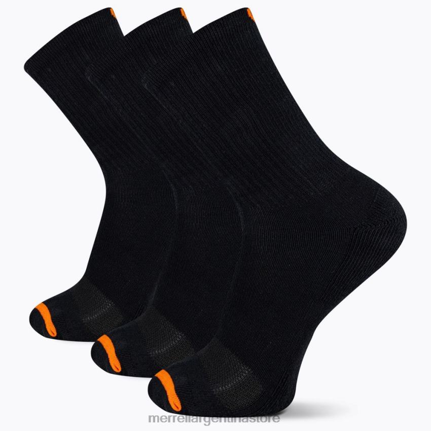 unisexo accesorios negro NL2ZZ213 Merrell paquete de 3 calcetines acolchados de algodón (jsf26607-011)
